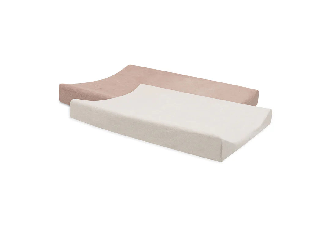 Jollein | Aankleedkussenhoes Badstof | Wild Rose/Ivory 2Pack