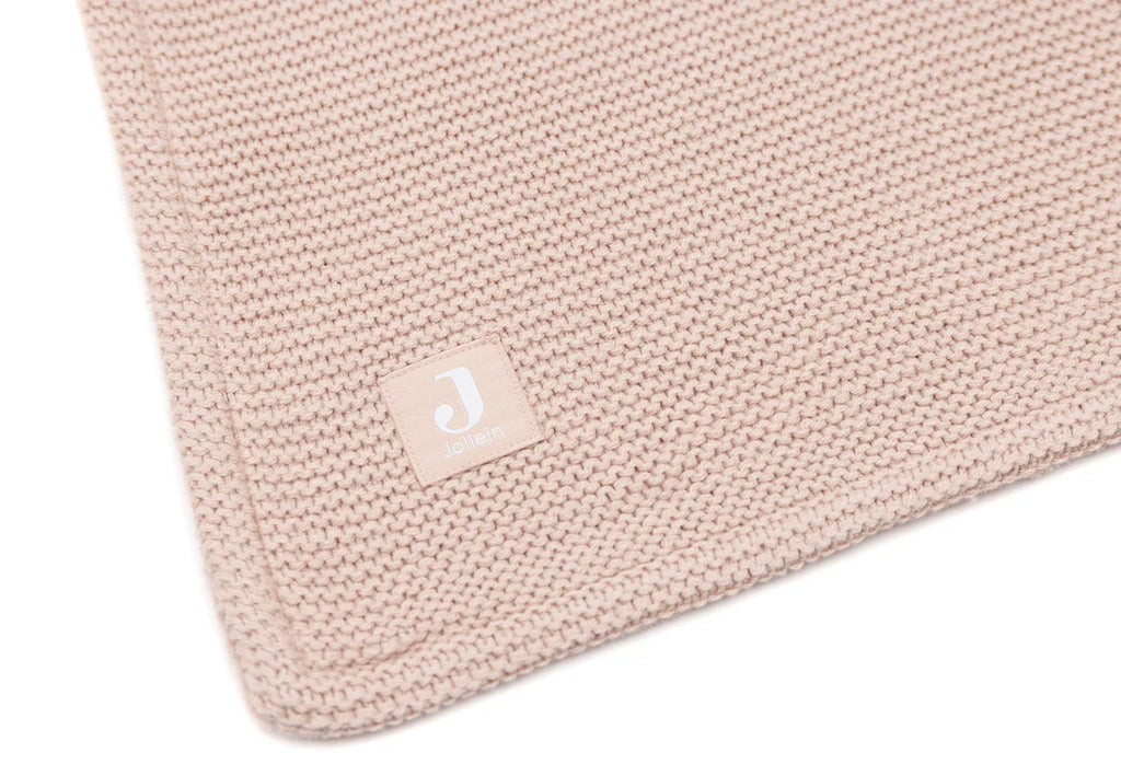 Jollein | Deken 75x100cm Basic Knit - Fleece | Wild Rose