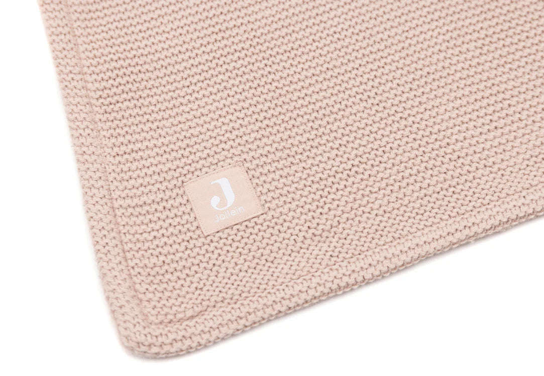 Jollein | Deken 75x100cm Basic Knit - Fleece | Wild Rose