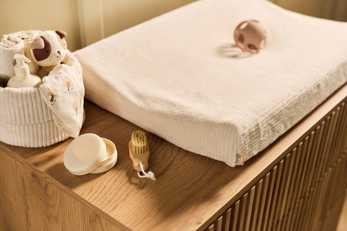 Jollein | Aankleedkussenhoes Cloudy Rib Oatmeal