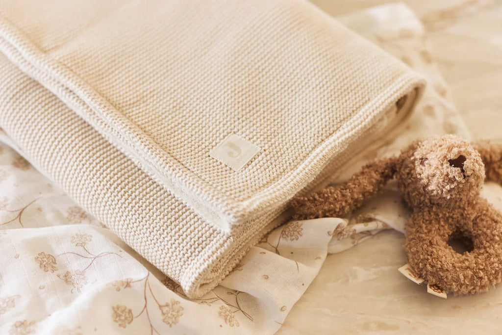 Jollein | Deken 75x100cm Basic Knit - Fleece | Nougat