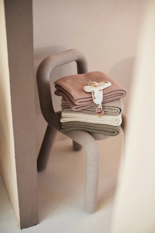 Jollein | Deken 75x100cm Basic Knit - Fleece | Nougat