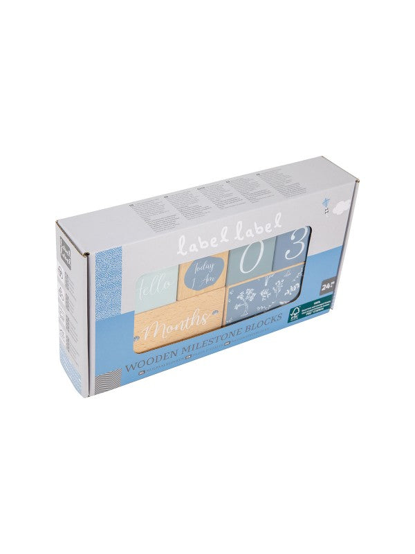 Label Label - Milestone Blokken - Blauw