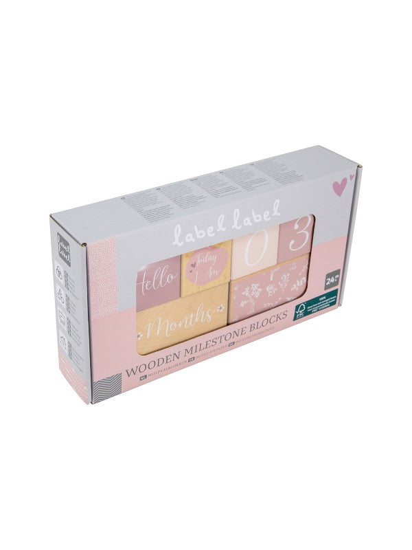 Label Label - Milestone Blokken - Roze