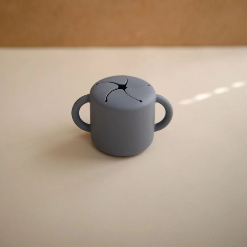 Mushie - Snack Cup Grijsblauw